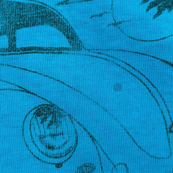 Vintage 80s Volkswagen Beetle Car Custom T Shirt VW Bug Azusa USA Blue L Large - Picture 6 of 13